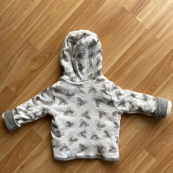 Reversible Baby Button up Hoodie - Picture 5 of 8